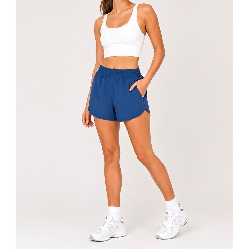 YPB Abercrombie Blue Athletic Running Shorts Medium Activewear